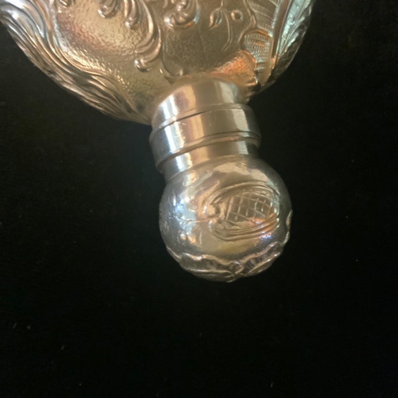 Antique Scrolling 1897 Birmingham Sterling Perfume/ Flask Hallmarked 4” - Picture 8 of 10